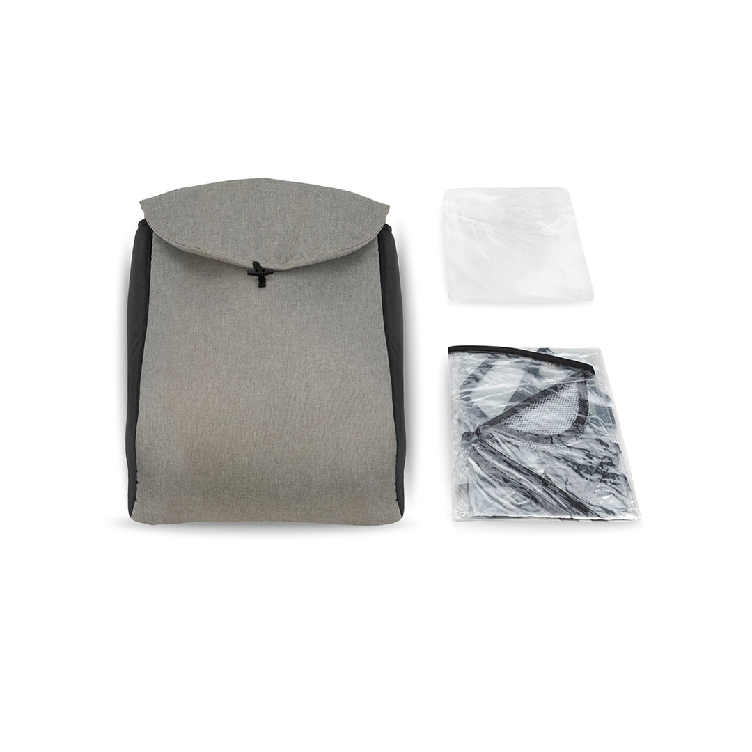 Estelle grey changing bag on a white bakground