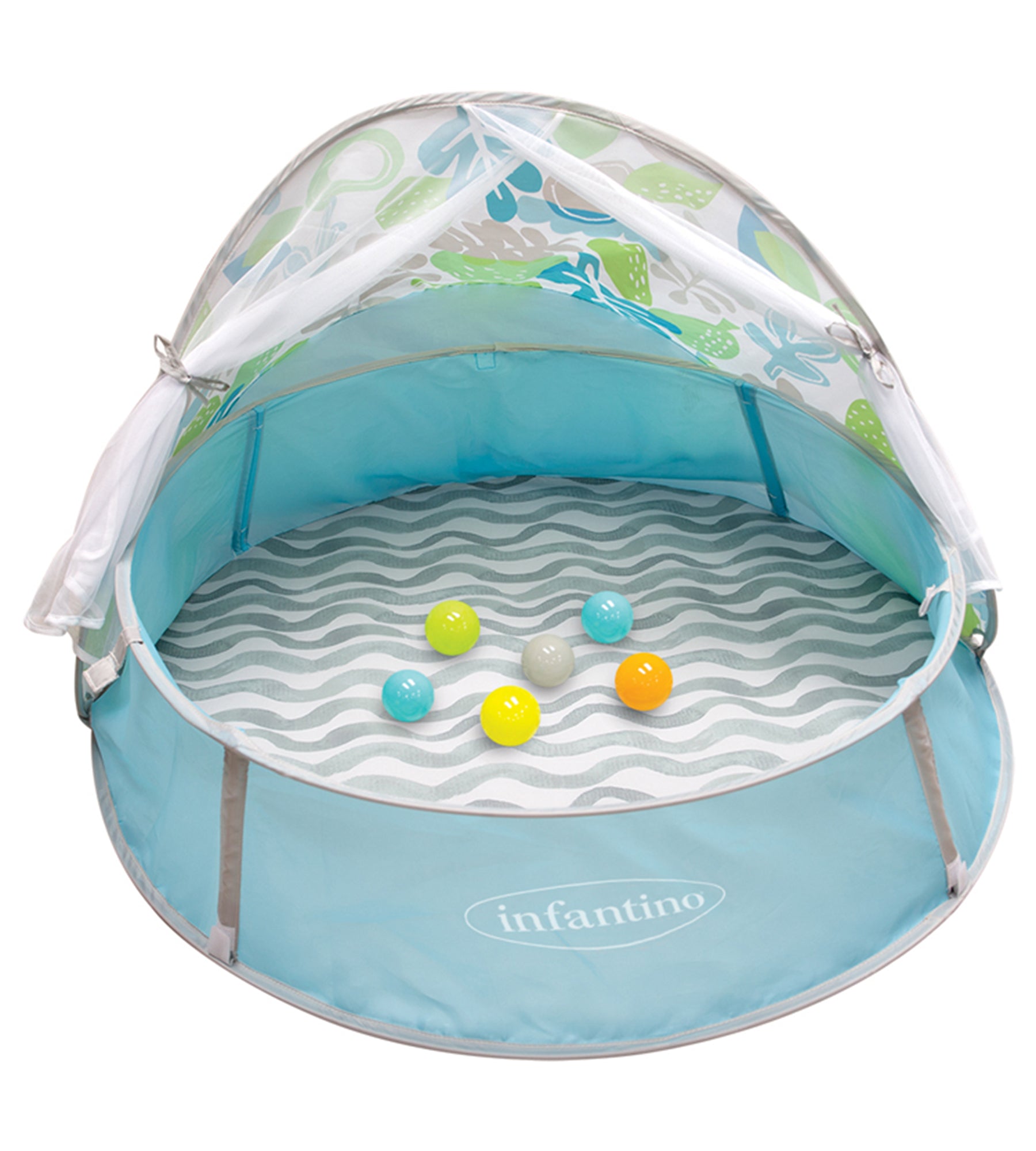 Baby playpen with mosquito net sales