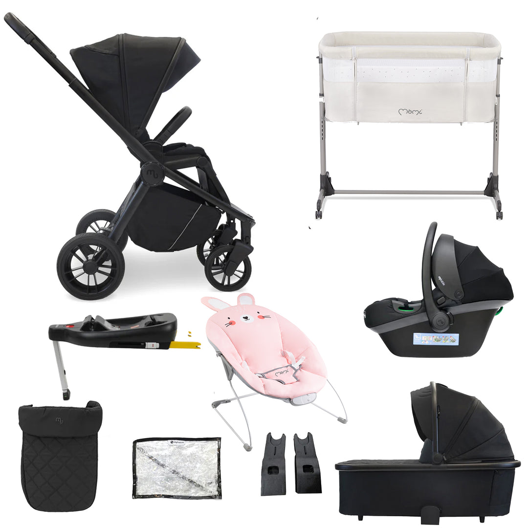 My Babiie 3 in 1 Travel System with Car Seat, Base, Crib & Bouncer - MB450i