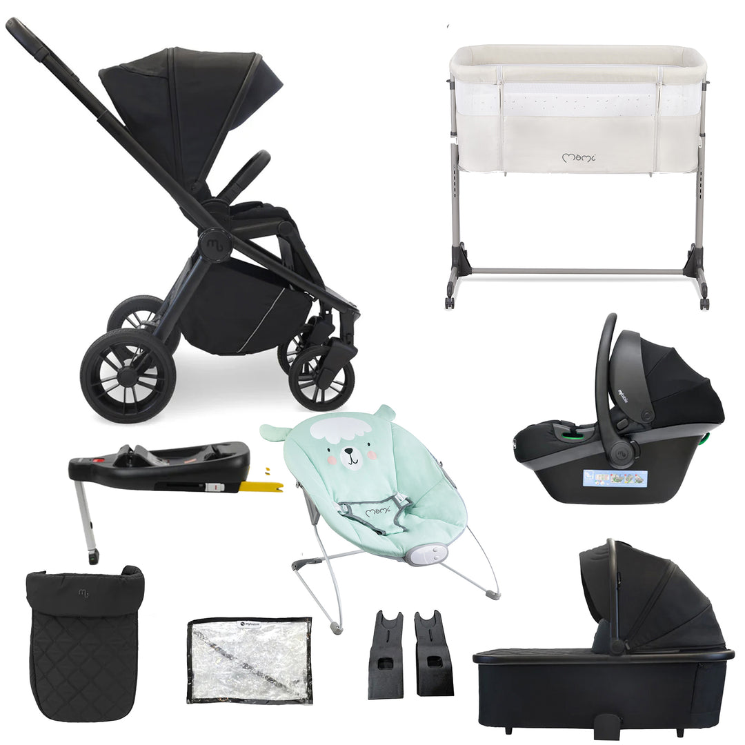 My Babiie 3 in 1 Travel System with Car Seat, Base, Crib & Bouncer - MB450i
