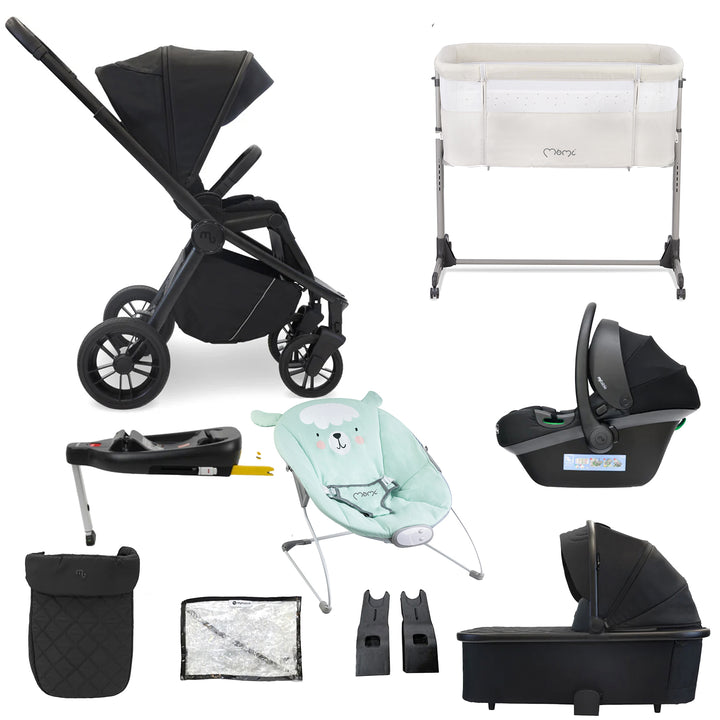My Babiie 3 in 1 Travel System with Car Seat, Base, Crib & Bouncer - MB450i