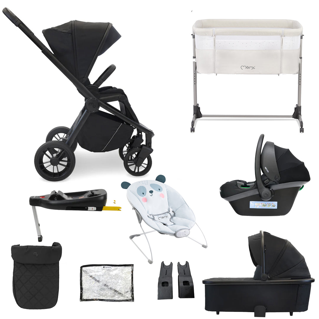 My Babiie 3 in 1 Travel System with Car Seat, Base, Crib & Bouncer - MB450i