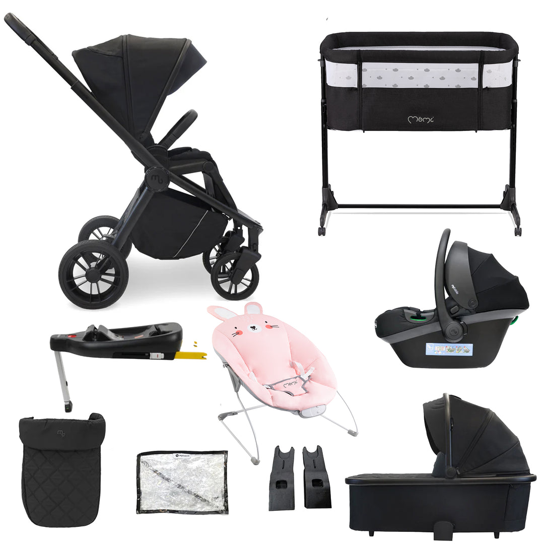 My Babiie 3 in 1 Travel System with Car Seat, Base, Crib & Bouncer - MB450i