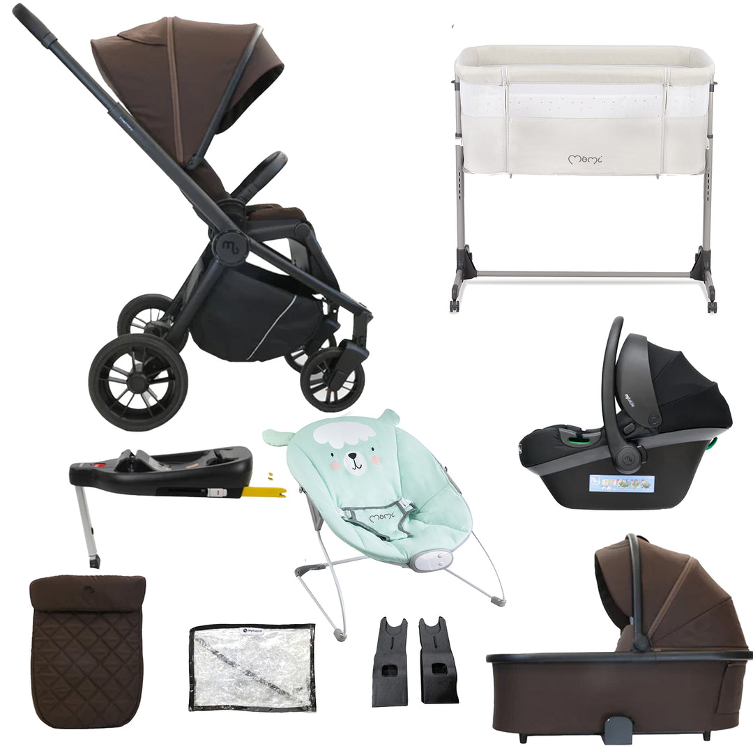 My Babiie 3 in 1 Travel System with Car Seat, Base, Crib & Bouncer - MB450i