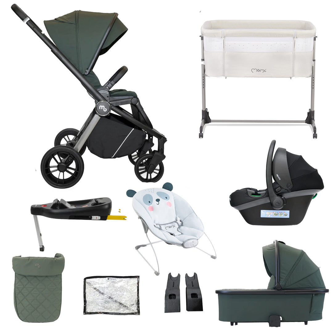 My Babiie 3 in 1 Travel System with Car Seat, Base, Crib & Bouncer - MB450i