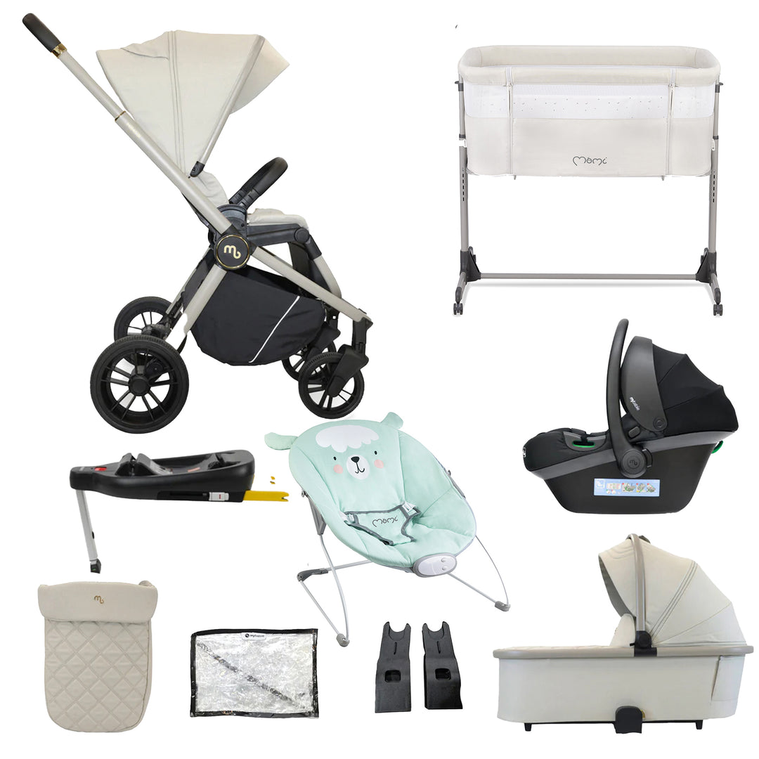 My Babiie 3 in 1 Travel System with Car Seat, Base, Crib & Bouncer - MB450i
