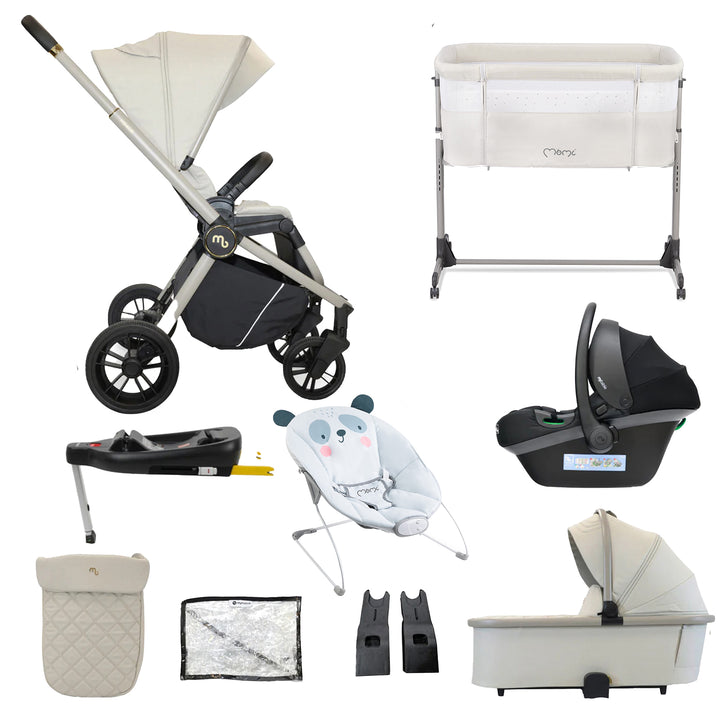 My Babiie 3 in 1 Travel System with Car Seat, Base, Crib & Bouncer - MB450i