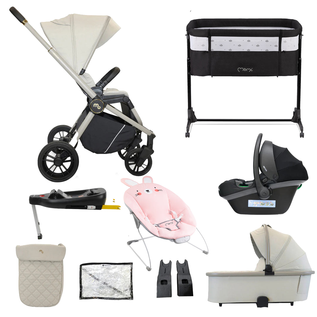 My Babiie 3 in 1 Travel System with Car Seat, Base, Crib & Bouncer - MB450i