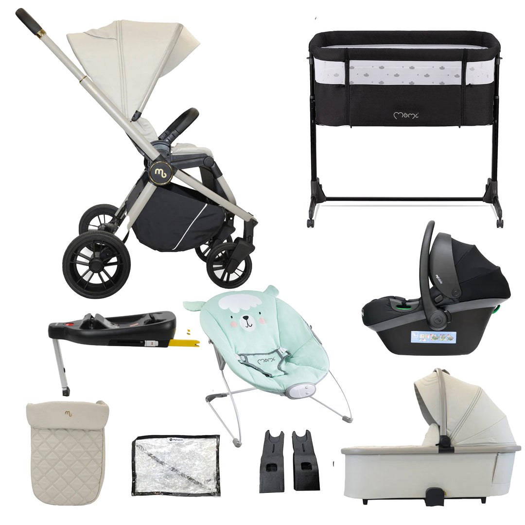 My Babiie 3 in 1 Travel System with Car Seat, Base, Crib & Bouncer - MB450i