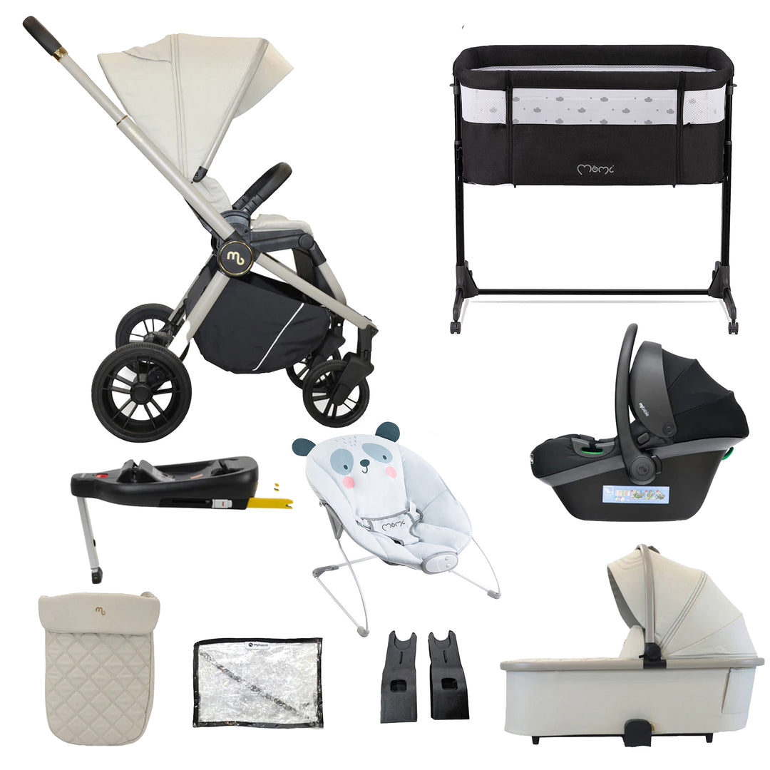 My Babiie 3 in 1 Travel System with Car Seat, Base, Crib & Bouncer - MB450i