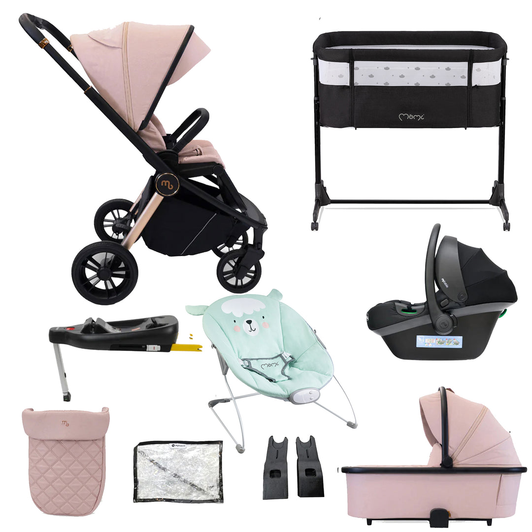 My Babiie 3 in 1 Travel System with Car Seat, Base, Crib & Bouncer - MB450i