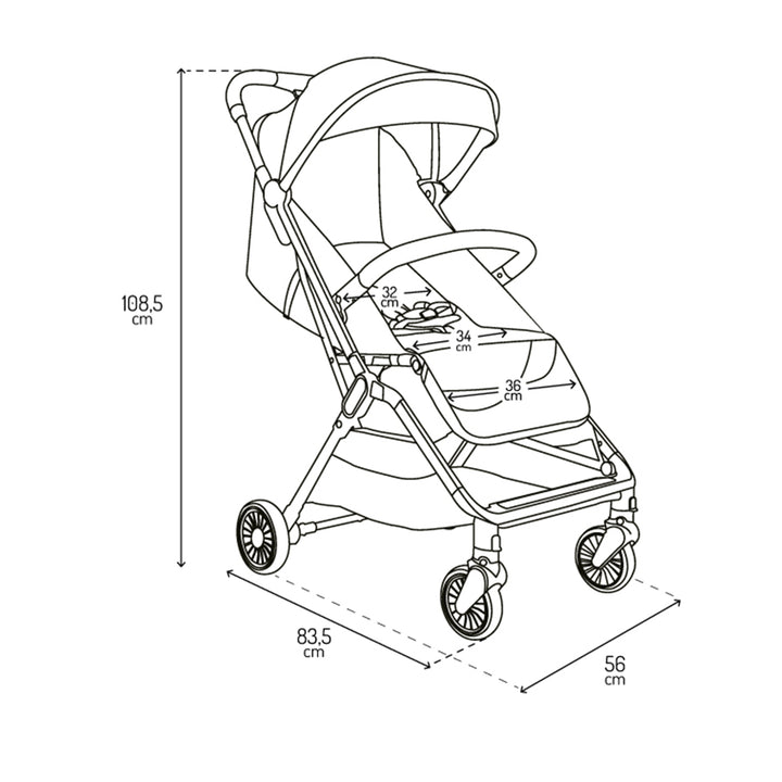 Momi Andrea Self Folding Stroller