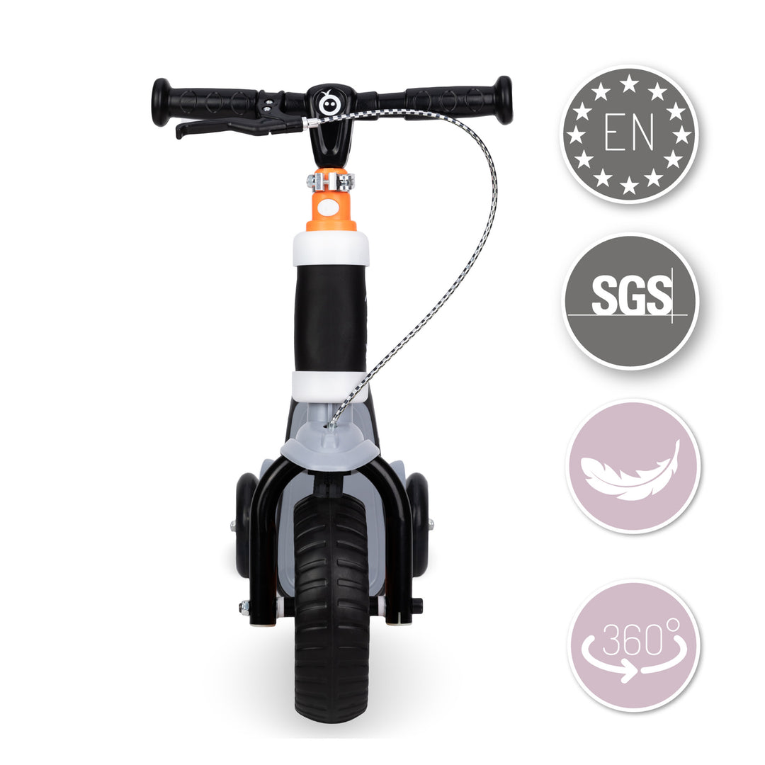 Momi Elios Orange scooter on a white background