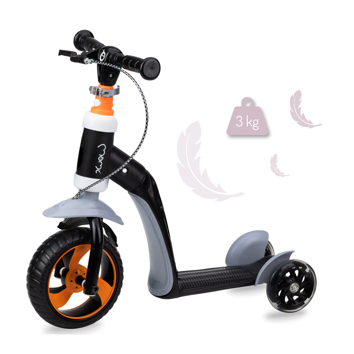 Momi Elios Orange scooter on a white background