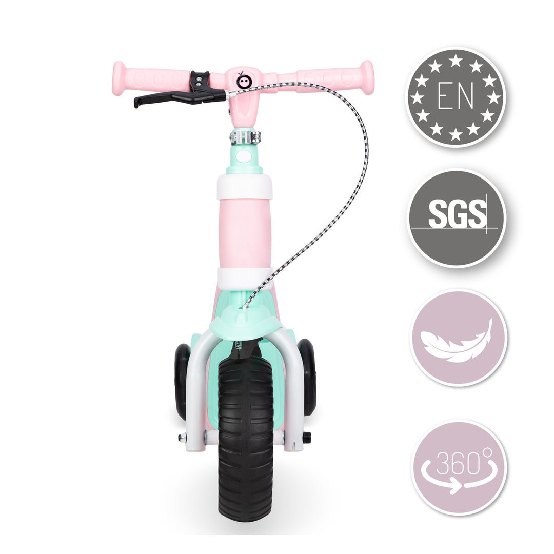 Momi Elios Pink scooter on a white background