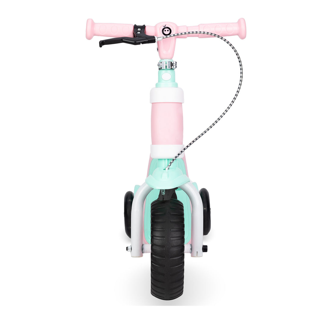 Momi Elios Pink scooter on a white background