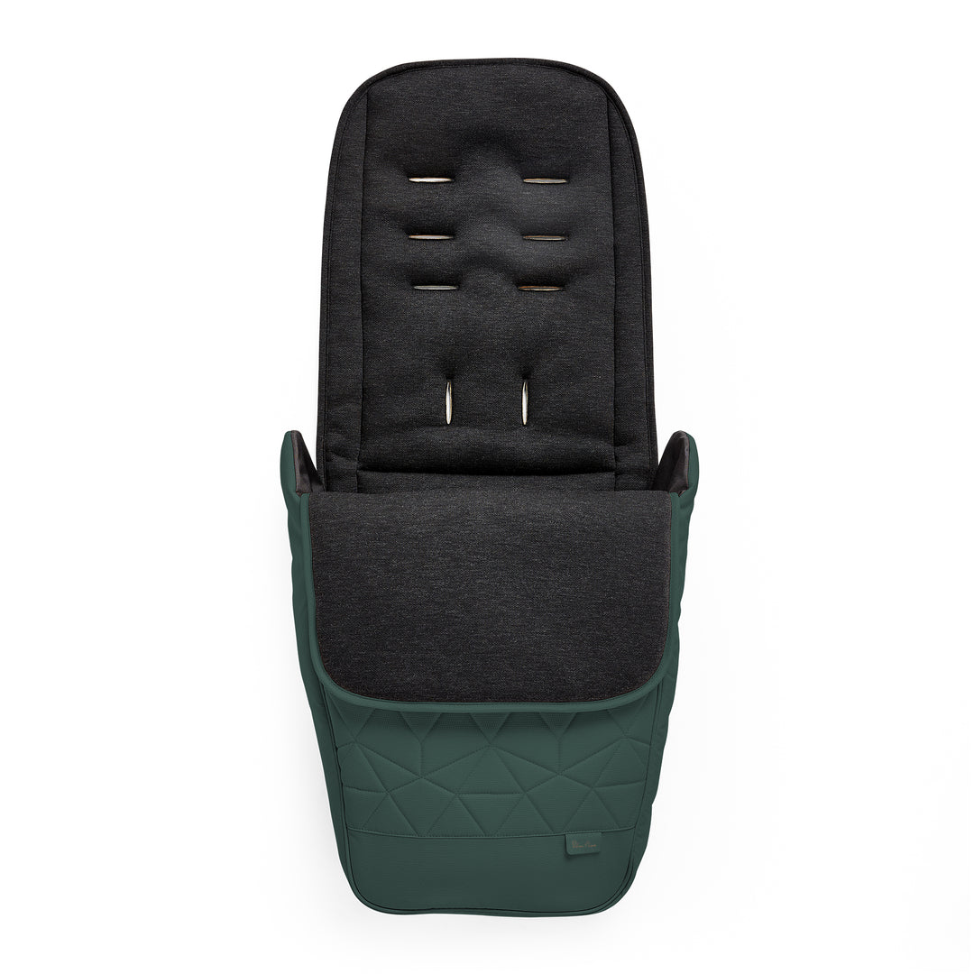 Conifer Silver Cross Clic 2 Footmuff designed for baby strollers, featuring a super-soft, micro-fleece lining.