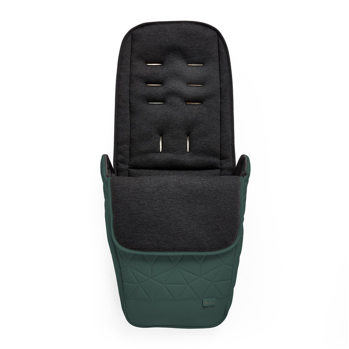 Conifer Silver Cross Clic 2 Footmuff designed for baby strollers, featuring a super-soft, micro-fleece lining.