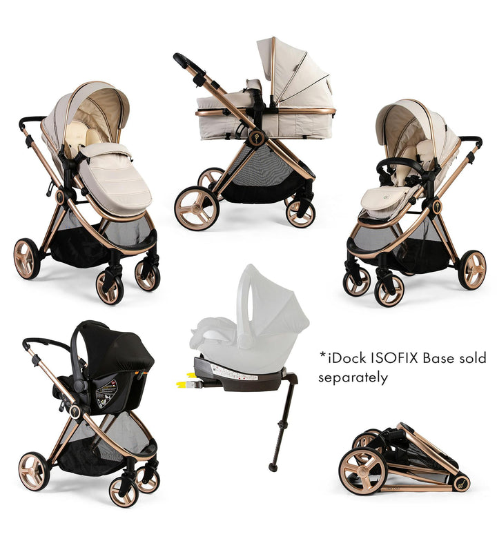Red Kite Push Me Pace i-Size Travel System - Latte