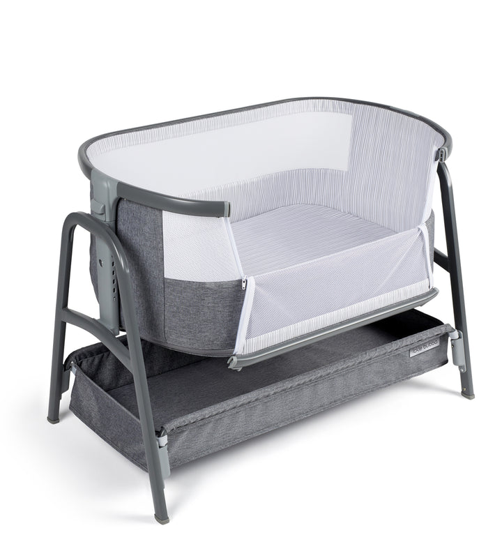 Ickle bubba Bubba&Me Bedside Crib - Space Grey