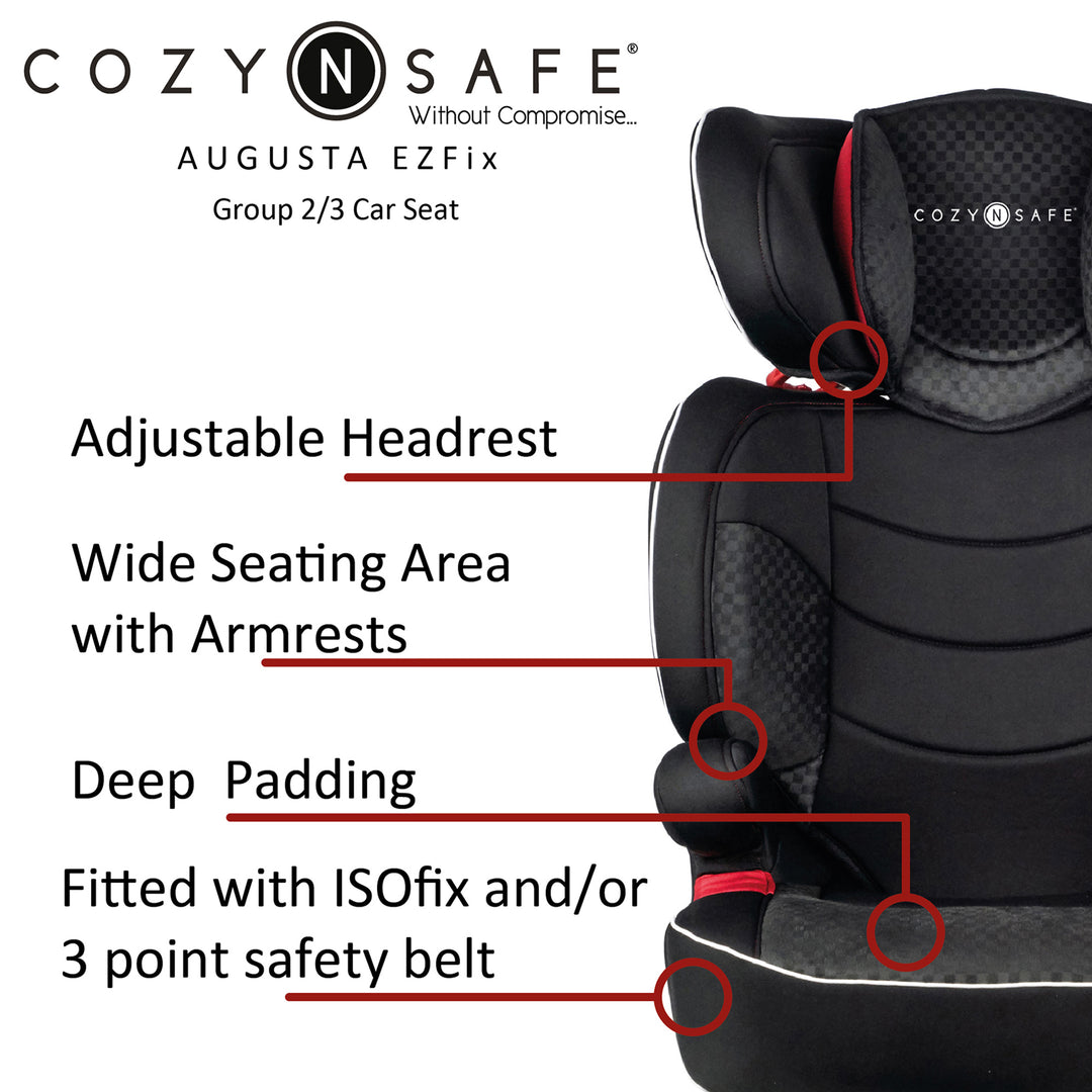 Cozy N Safe Augusta EZFix Group 2/3 Child Car Seat