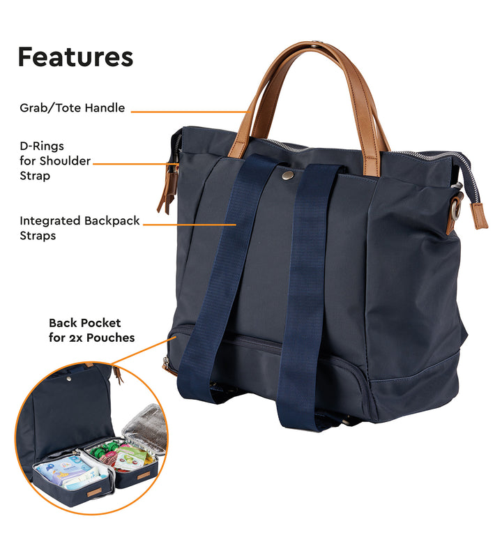 Bababing Erin Tote Backpack Changing Bag