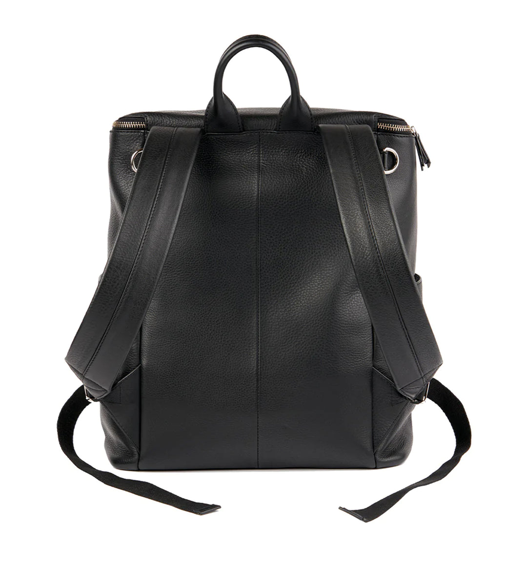 Bababing Santo Leather Backpack Changing Bag - Black