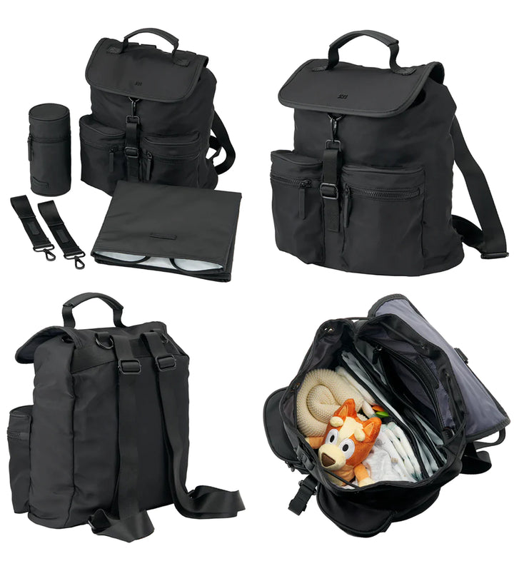 Bababing Sustainable Backpack Changing Bag - Black