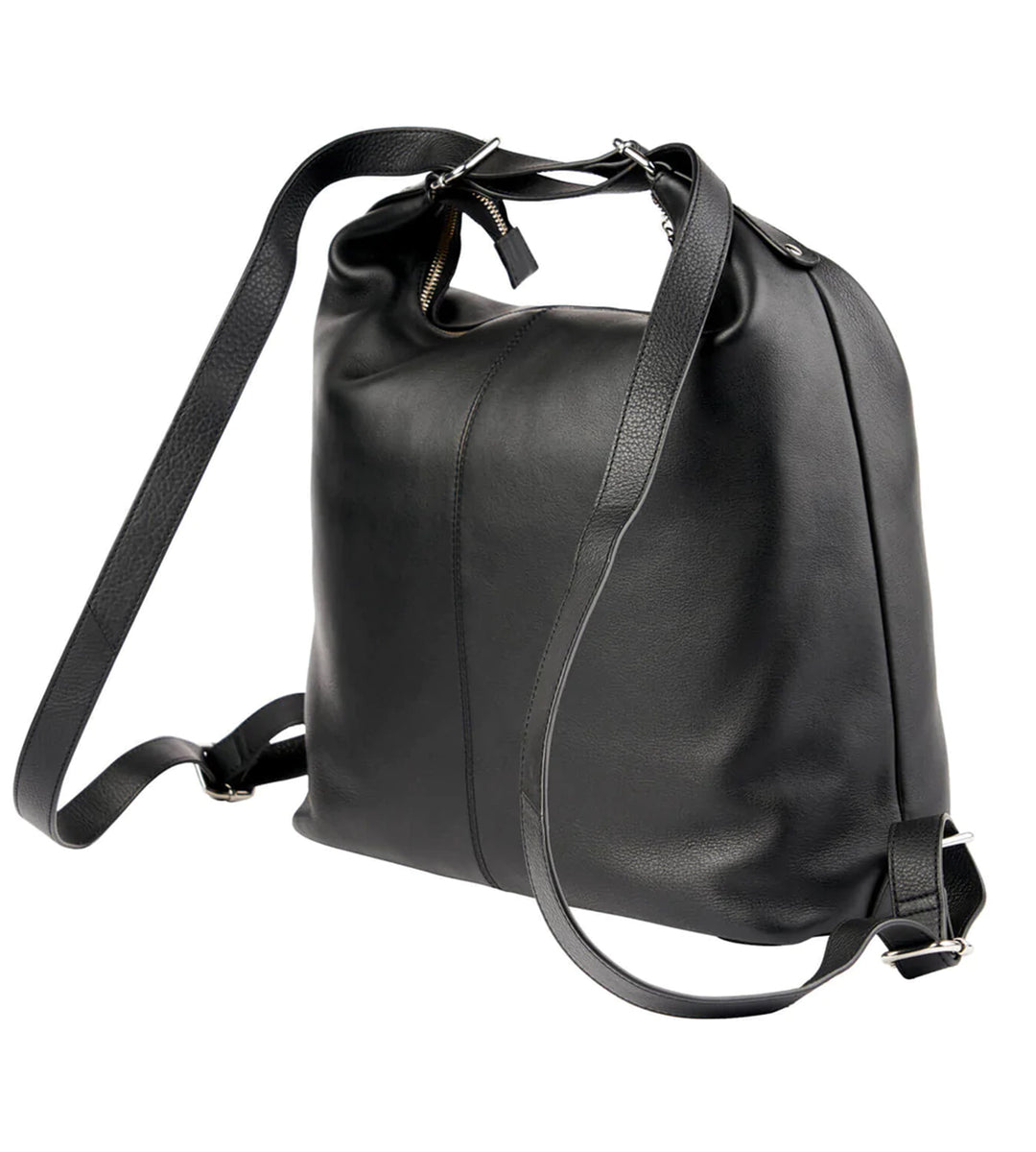 Bababing Vivo Leather Backpack Tote Changing Bag - Black