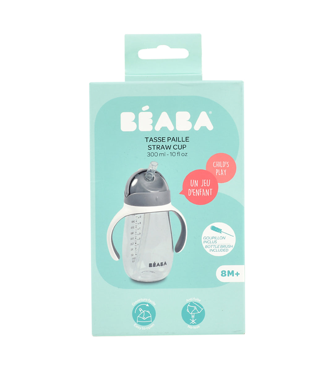 Beaba Tritan Straw Cup Mineral 300ml