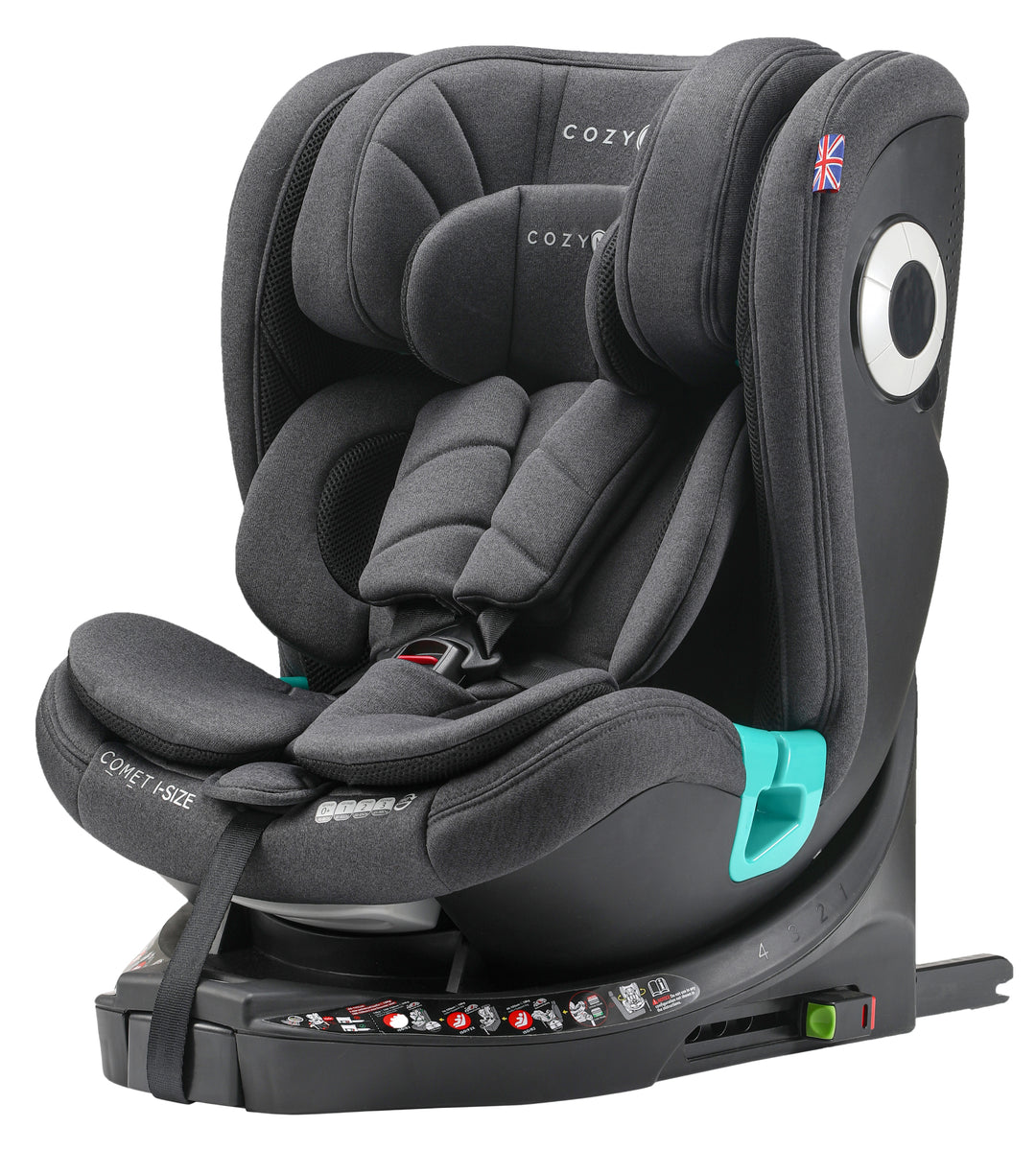 Cozy N Safe Comet i-Size 360° Rotation Car Seat - Graphite