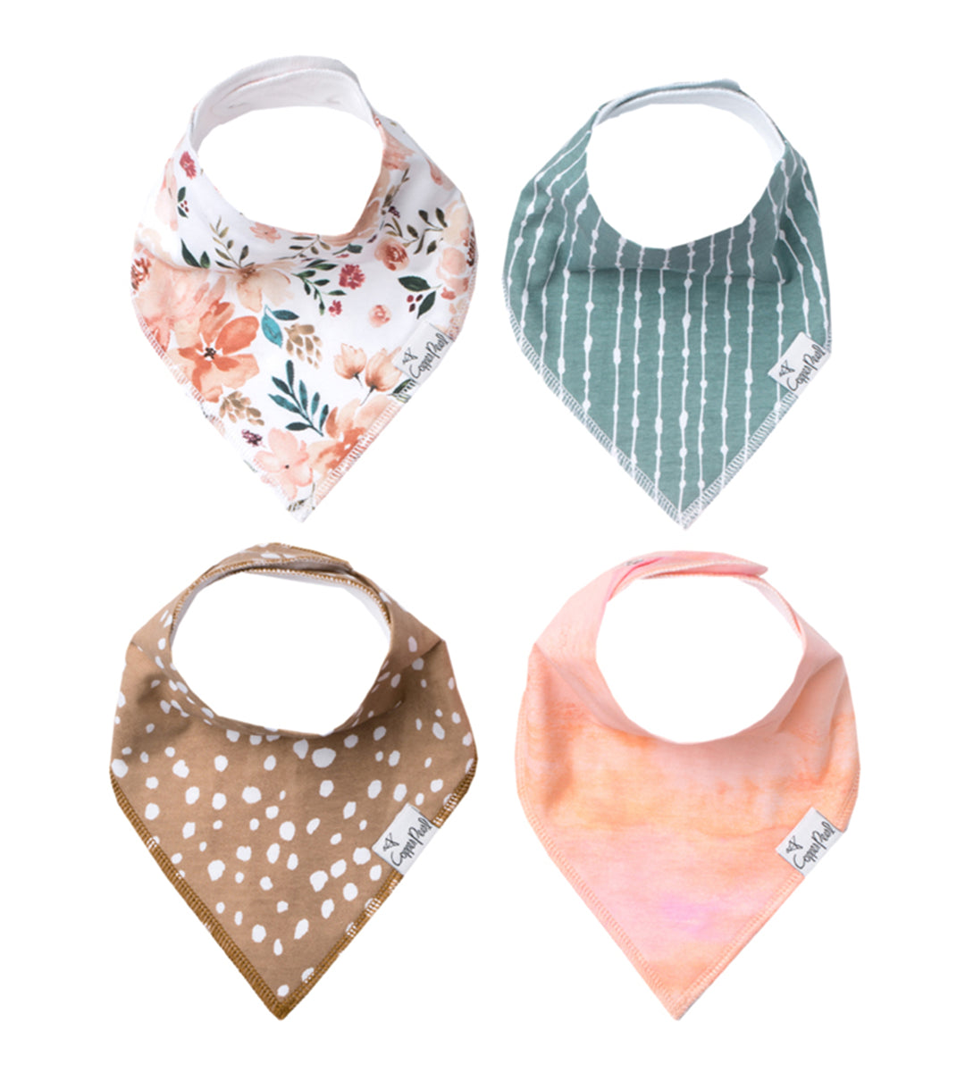 Copper Pearl Baby Bandana Bibs