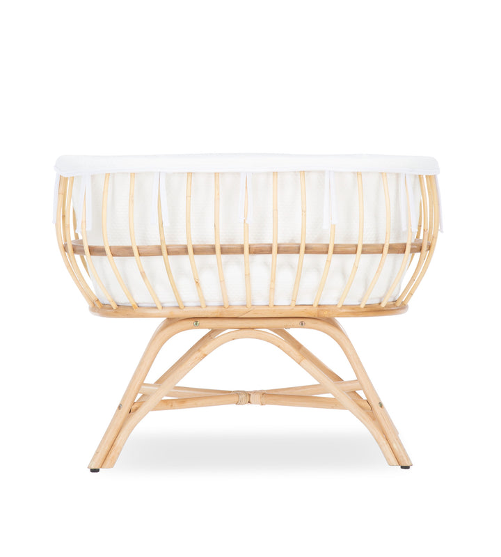 CuddleCo Rattan Crib - Aria