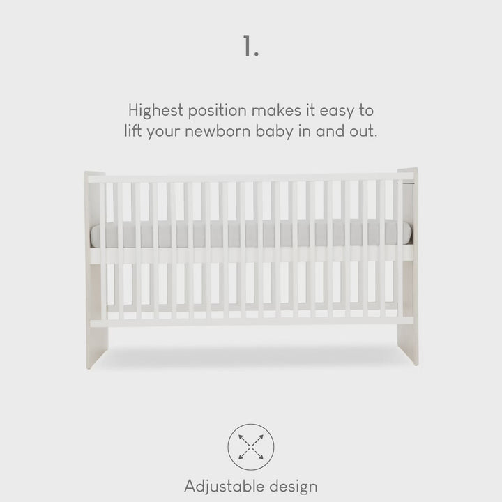 CuddleCo Cot Bed - Freya