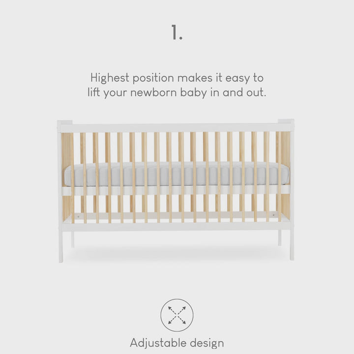 CuddleCo Cot Bed - Nola Signature