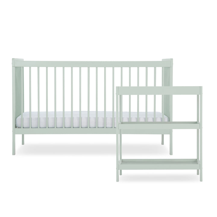 CuddleCo Nola 2 Piece Set with Cot Bed and Open Changer