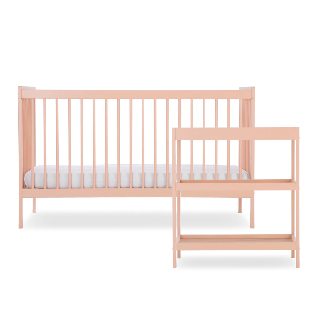 CuddleCo Nola 2 Piece Set with Cot Bed and Open Changer