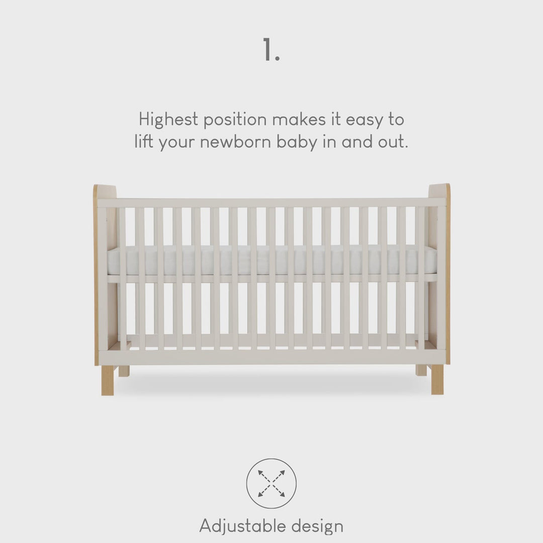 CuddleCo Cot Bed - Remi
