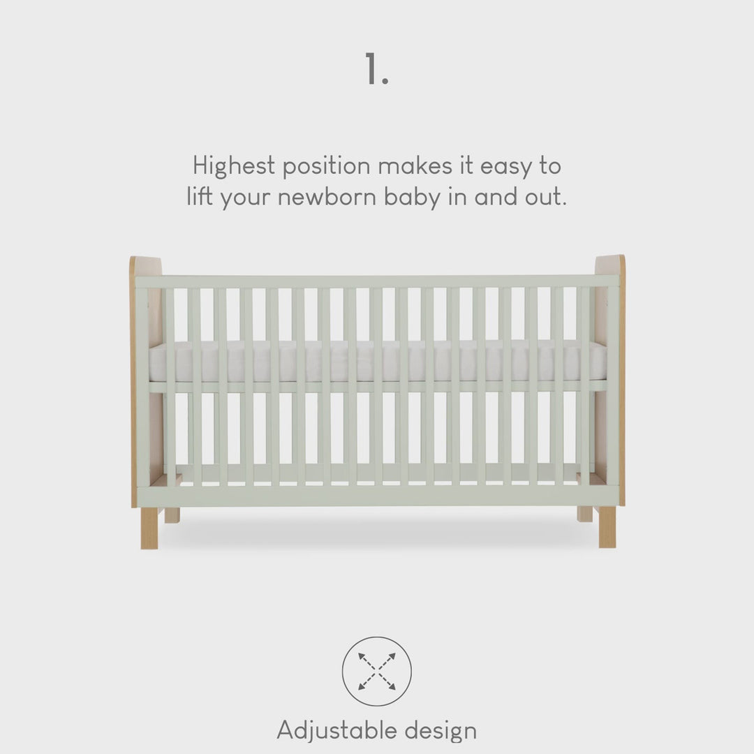CuddleCo Cot Bed - Remi