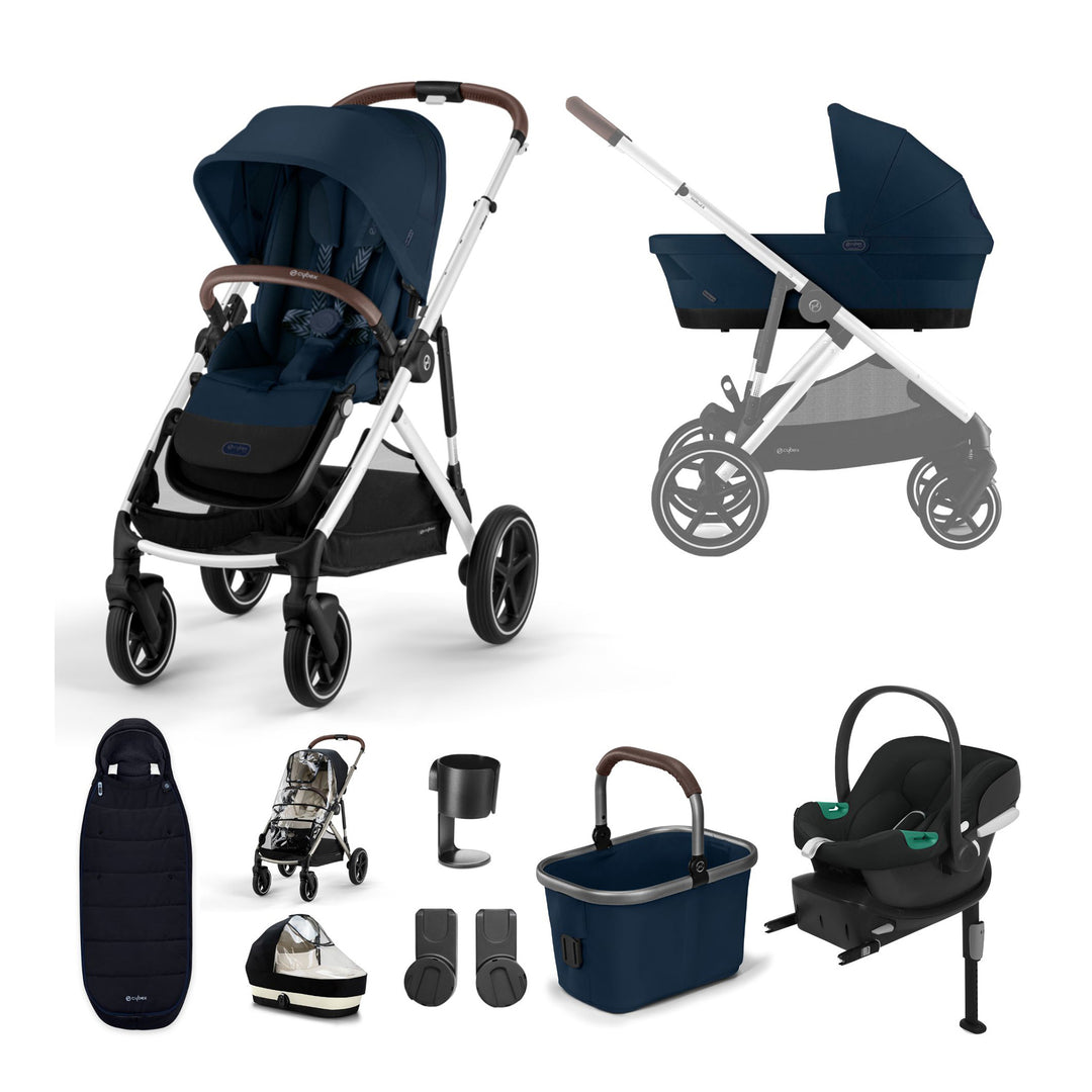 Cybex Gazelle S Stroller with Aton B2 & Base 11 Piece Bundle