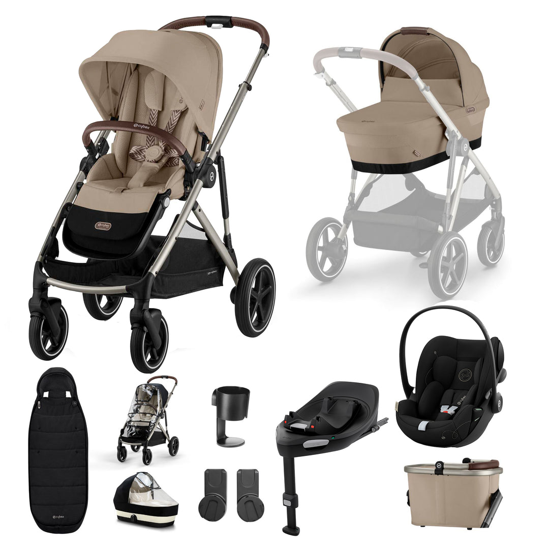 Cybex Gazelle S Stroller with Cloud G & Base 11 Piece Bundle