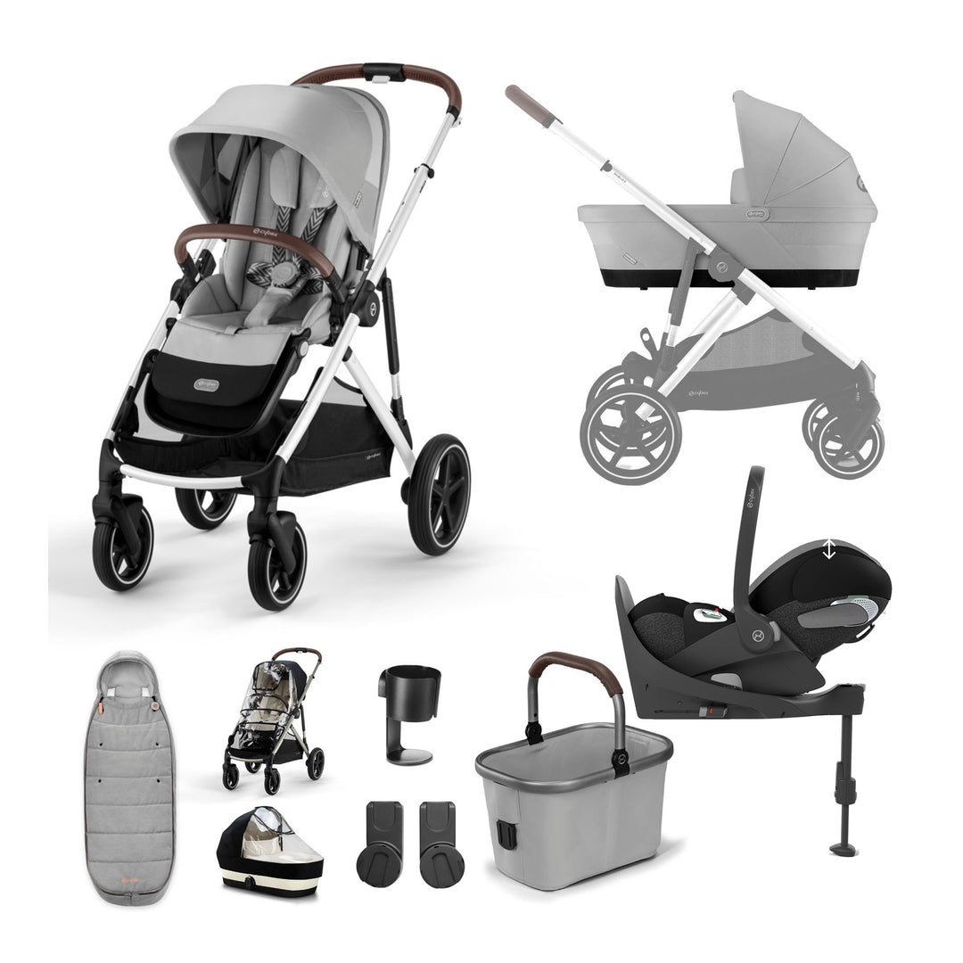 Cybex Gazelle S Stroller with Cloud G & Base 11 Piece Bundle