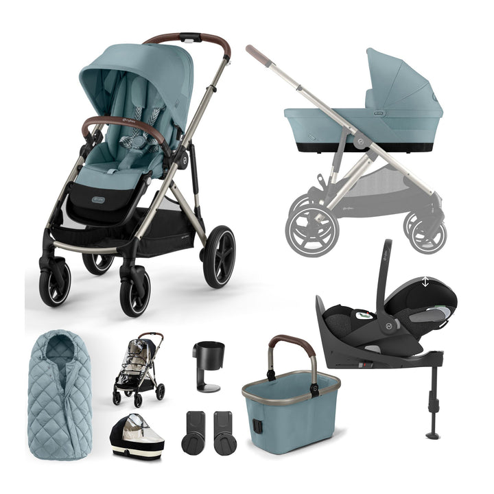 Cybex Gazelle S Stroller with Cloud T & Base 11 Piece Bundle