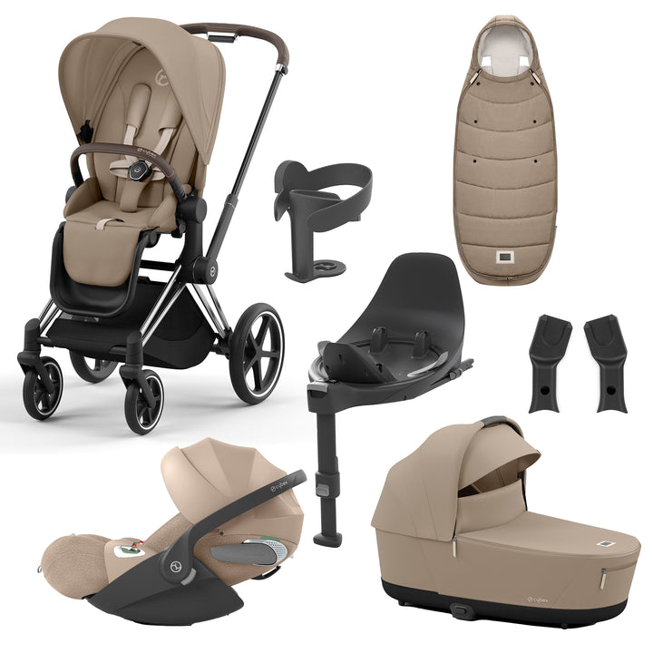 Cybex Priam 8 Piece Travel System with Cloud T Plus & Base