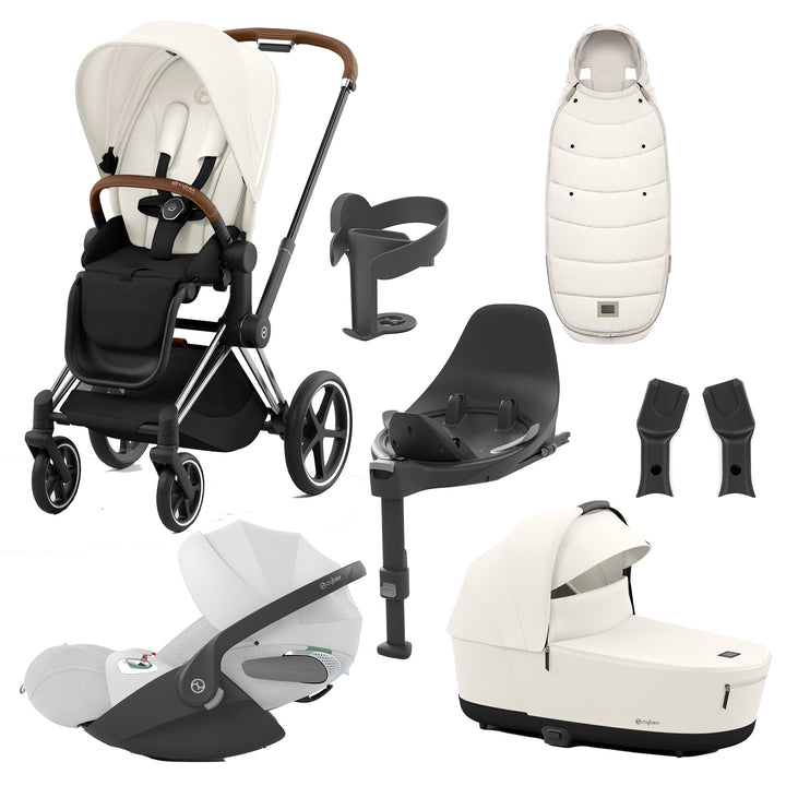 Cybex Priam 8 Piece Travel System with Cloud T Plus & Base
