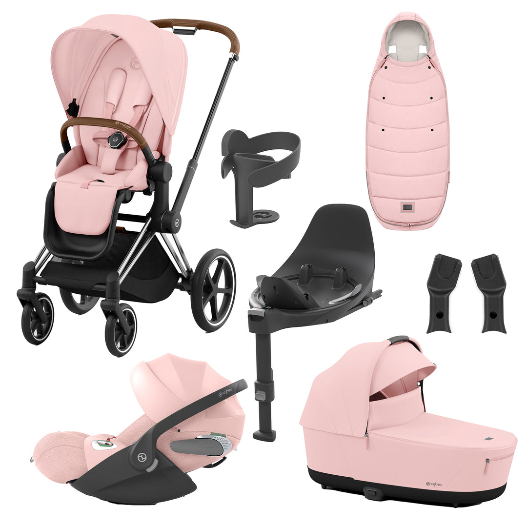 Cybex Priam 8 Piece Travel System with Cloud T Plus & Base