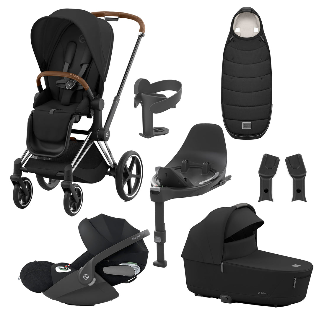 Cybex Priam 8 Piece Travel System with Cloud T Plus & Base