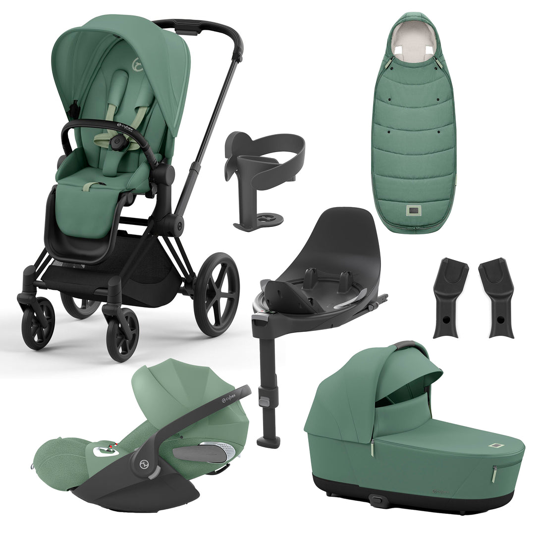 Cybex Priam 8 Piece Travel System with Cloud T Plus & Base