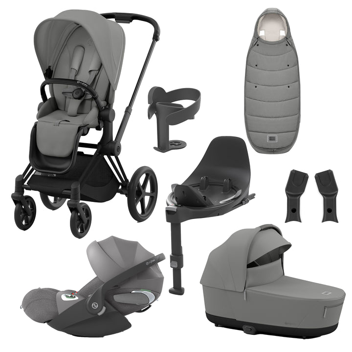 Cybex Priam 8 Piece Travel System with Cloud T Plus & Base