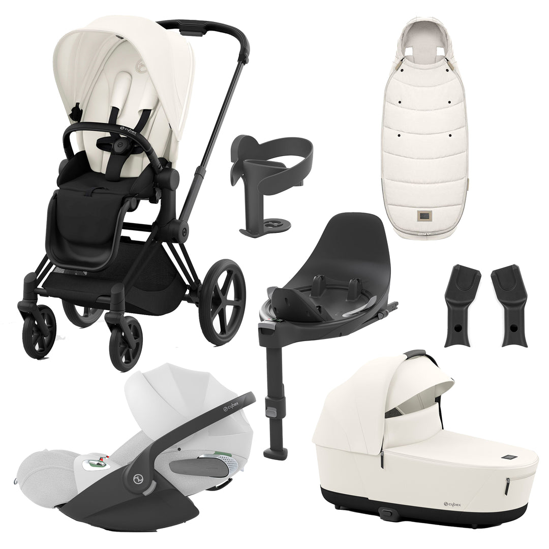 Cybex Priam 8 Piece Travel System with Cloud T Plus & Base